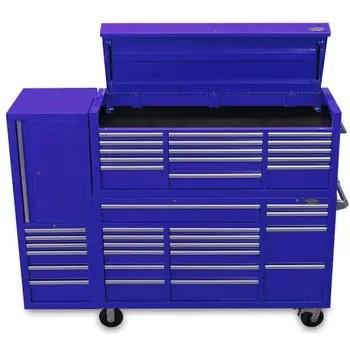 China Stainless Steel Handles 96 inch US General Tool Box with Rolling Chest and Tool Chests for sale