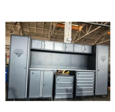 China Adjustable Feet Heavy Duty Metal Tall Garage Storage Cabinet with Rolling Tool Cabinet for sale