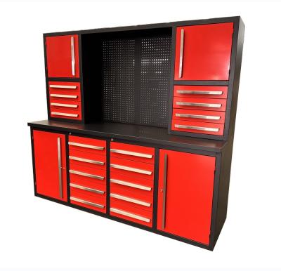 China Handles Stainless Steel Handles on Production Heavy Duty Workbench with Drawers for sale