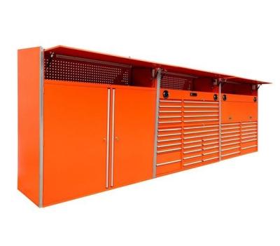 China 96 Inch Orange Pink Tool Box Roller Cabinet Supply Tool Holder Mobile Cabinet Suppliers for sale