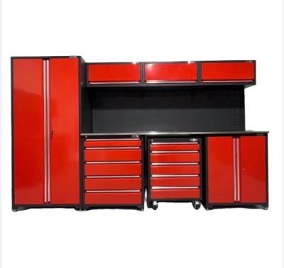 China Garage Store Tools Heavy Duty Auto Repair Combination Tool Cabinet With Wheels for sale