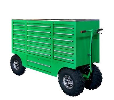 China Store Workshop Tool Cabinet Work Bench Automotive Pit Carts Stainless Steel DIY Drawer Tool Trolley for sale