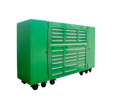 China Mecánica de herramientas de reparación de automóviles Set Box Industrial Heavy Duty Tool Box con ruedas y llave de cerradura en venta