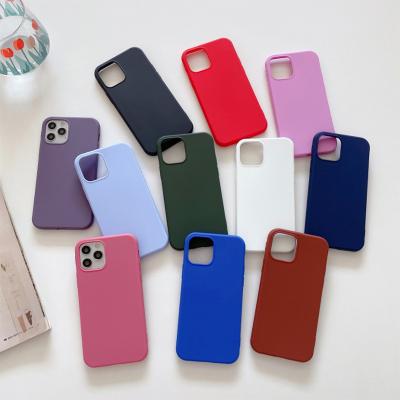 China Shockproof factory price wholesales soft cover cell phone case candy color tpu case for sale