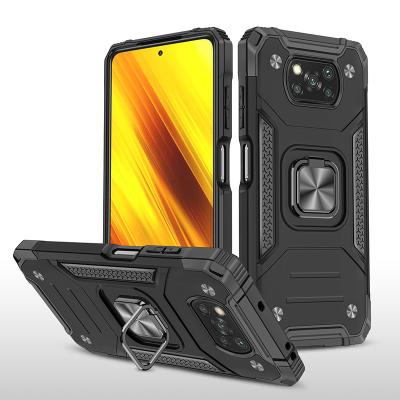 China Wholesale shockproof metal shockproof strong adsorption armor tpu PC phone case for xiaomi poco x3 pro case for sale