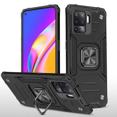 China Shockproof Military Grade Kickstand Shockproof Case for oppo reno5 case for oppo reno 4 phone case wholesale for sale