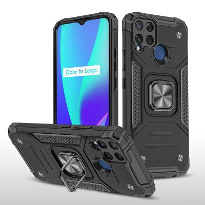 China Shockproof military grade kickstand shockproof case for realme c11 mobile cover for oppo cell phone realme c15 phone case making for sale