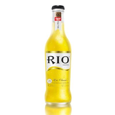 China Classic Rio Glass Bottled Orange Vodka Cocktail Flavored Party Fruit Alcohol Drink RIO-O for sale