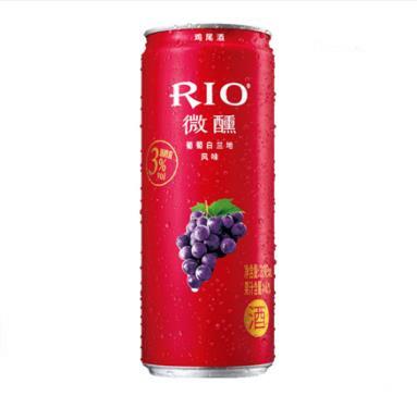 China Rio Tinned Grape Brandy Fruit Flavor Drinks Premix Sorts Flavor Cocktail RIO-C for sale