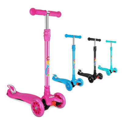 China Non-slip Three Wheels Step Kick Children's Scooters, Standing Toddler Led Baby 3 Wheel Trix Foot Children Delivery Scooter for sale