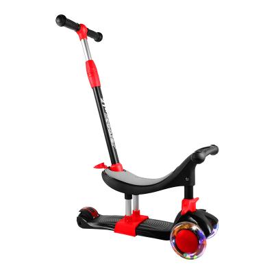 China Amazon Hot Selling Youth Three Wheels Foot Foldable Scooters For Child Height Four Adjustable 3 In 1Kick Scooter for sale