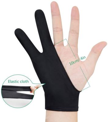 China Unisex Size Glove Two Finger Free Glove For Graphics Drawing Tablet Light Box Light Discovery Protection for sale