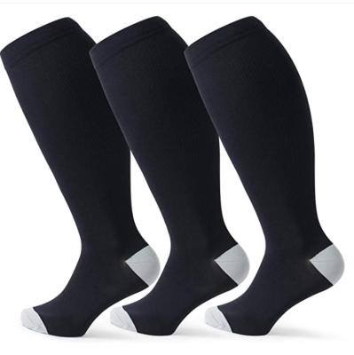 China Wholesale 20-30mmhg Designer Sporty Knee Stockings QUICK DRY Mens Womens Fun Compression High Running Football Socks for sale