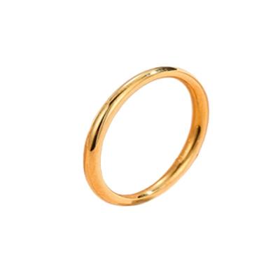 China Fashion CLASSIC Minimalist Ring Stainless Steel Gold Knot Ring Bamboo Jewelry for sale