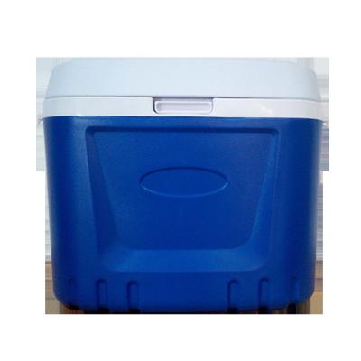 China Plastic Food Cooling Box , Cooler Box With Handle And Wheels for sale