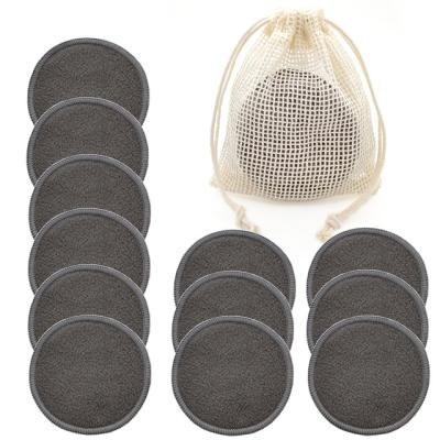 China Reusable Face Makeup Remover Pad Makeup Cleansing Bamboo Pads Pads Eco Friendly Washable Organic Bamboo Soft Pads Custom Logo OEM Logo for sale