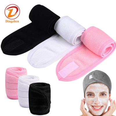 China Fashion Spa Facial Headbands Makeup Non-slip Hair Wrap For Face Bath Skin Care Sport Wash Custom Private Label for sale