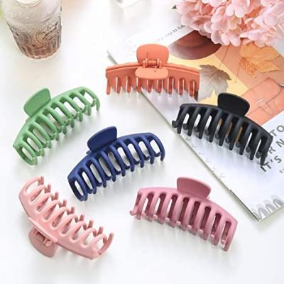 China Hair Accessories Matte Hair Claw Clips Soft For Thick Hair Fashion Hair Styling Accessories for sale