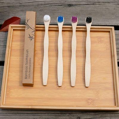 China Eco-Friendly Natural Biodegradable Bamboo Tongue Cleaner Scraper Bamboo Tongue Brush For Adults Eliminate Bad Breath Bad Breath for sale