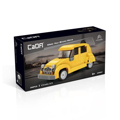 China DIY TOY CaDA C55021 Technic 1:24 2 cv Citroen Model Car Building Bricks Blocks education smart toys legoi technic cars diy set block for sale