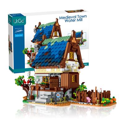 China DIY TOY New Urge 50104 Streetview Series It City Medieval Watermill MOC Toys Block Building Kid Stem Toys Brick Lego Blocks for sale