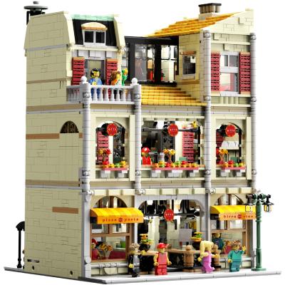 China DIY TOY New Urge the 10202 pizza shop blocks and model building toys legos blocks kids diy toys kits educational legos blocks for sale