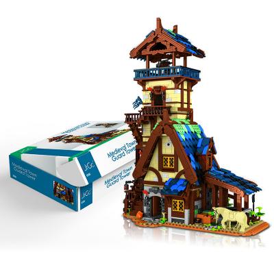 China DIY TOY Urge 50106 Legoing MOC Medieval City Guard Tower Building Block Set Retro Streetview Cabin House City Bricks Blocks for sale