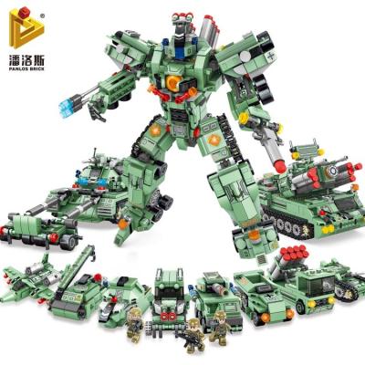 China DIY TOY Panlos 633029 Airplane missile tank car robot legos MOC building block sets diy kit military rod toy for sale