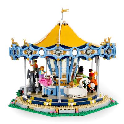 China Legoing Toy Carousel 10257 Eco - Friendly Material Bricks With Led Light For Gift for sale