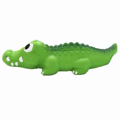 China Squeaky latex dog toy. funny crocodile for sale