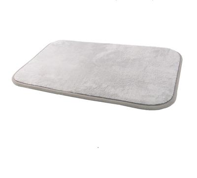 China Mechanical Wash Pet Memory Foam Mat Dog Bed Mat. Coral Fleece Top. Thickness 2cm. Washable. 80*50cm for sale