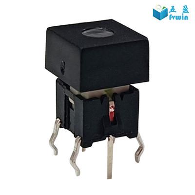 China 6*6 SPST illuminated Tact Switch With Embedded Light Momentary Function for sale