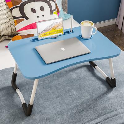 China New Rise Foldable Modern Multifunctional Mini Folding Computer Desk Wood Laptop Table For Bed for sale