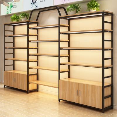 China Morden customized shopping mall wall display stand retail store furniture for cosmetic display cabinet and showcase for sale