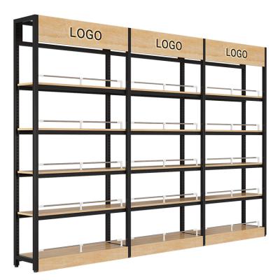 China Custom Morden Supermarket Display Metal Racks Display Stand Shelves Wholesale Store Shelves for sale