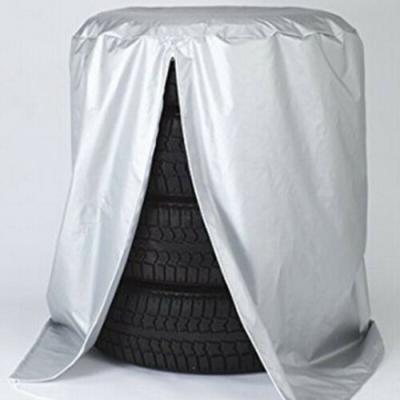 China Foldable Available Waterproof Tire Cover 4200D Oxford Tire Covers/Protection Covers Storage Tote Bags/Wheel Cover For Car Off Road Truck for sale