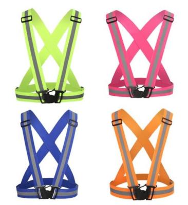 China High Light Reflective High Visibility Safety Adjustable Reflective Elastic Vest for sale