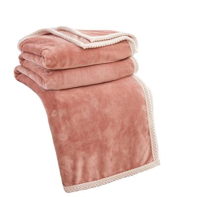 China PORTABLE Stylish Waterproof Fleece Throw Blanket Free Sample Comfortable Sofa&Bed Cover for sale