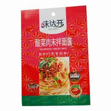 China Especialización del bolso de carne seguro de las bolsas de plástico del PE de la comida roja del embalaje con el logotipo de encargo en venta