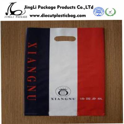 China Colored Die cut handle bags HDPE / LDPE ECO-fridenly Classic bag for sale