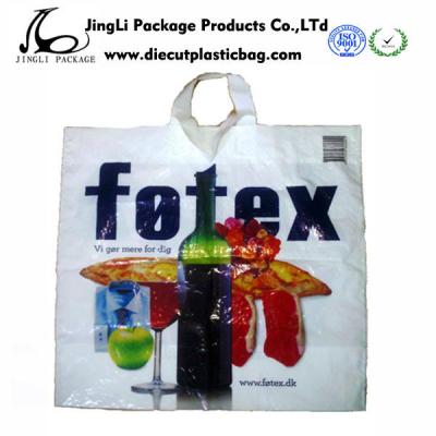 China Customized HDPE Plastic Rope Handle Bags Biodegradable for Wine for sale