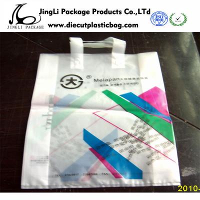 China Degradable Printed Rope Handle Bags plastic shopping bag for supermarket for sale