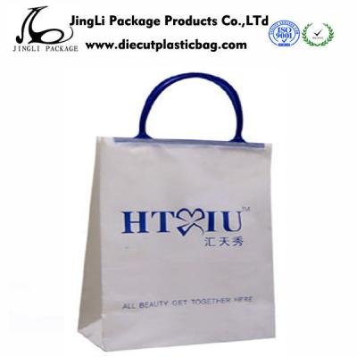 China White promotional HDPE LDPE Rope Handle Bags Plastic Shopping Bags for sale