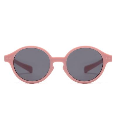 China PANO round polarized eye to protect pink green blue shades milky color kids sunglasses 2021 new design sunglasses for sale