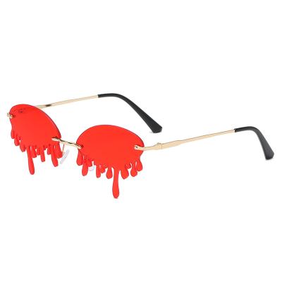 China Funny Sun Glasses Newest Fashion Shades Tear Drop Water Drip Sun Glasses Women Sunglasses for sale