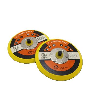 China Best Self Adhesive Polish 125mm Protective Polishing Foam Pads Backing Black Polished Back Can Be Used For Automotive Polishing/Grinding for sale