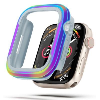 China Shockproof Aluminum Alloy Shockproof Soft TPU Double-Layer Watch Cover For iwatch Ultra Protective Bumper Case 49mm 45mm 41mm 44mm 40mm for sale