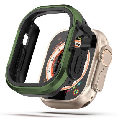 China OEM High Quality Watch Accessories Aluminum&Shockproof Double-Layer Protective Shockproof Cover For Iphone Watch for sale