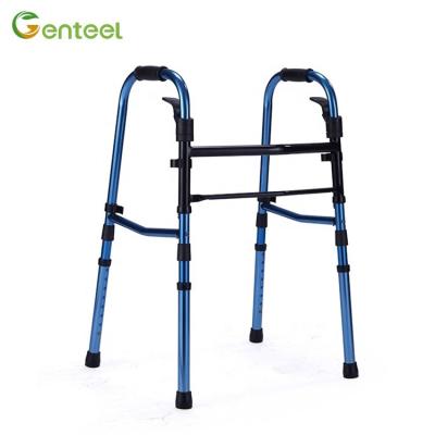 China Good Outdoor And Indoor Supply High Quality Aluminum Step Assists Patient Walker Foldable for sale