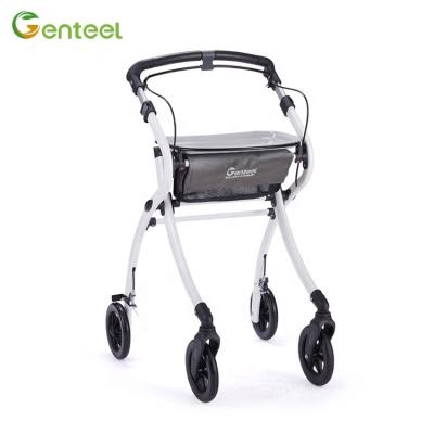 China Indoor Folding Aluminum Adult Walker Rollator Innovative Walking Rollator Lightweight Rollator For Older Indoor Use for sale